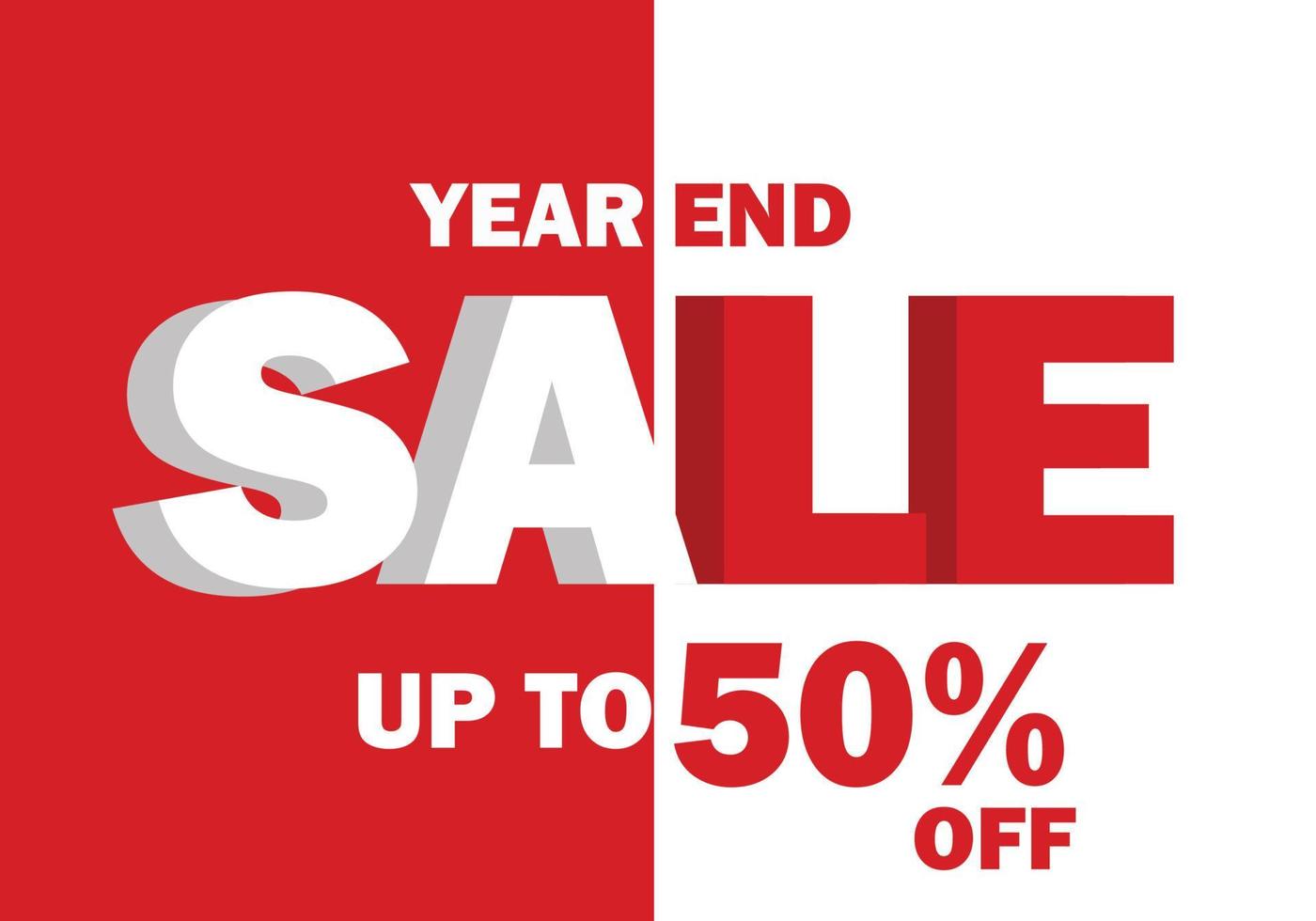 year end sale vector