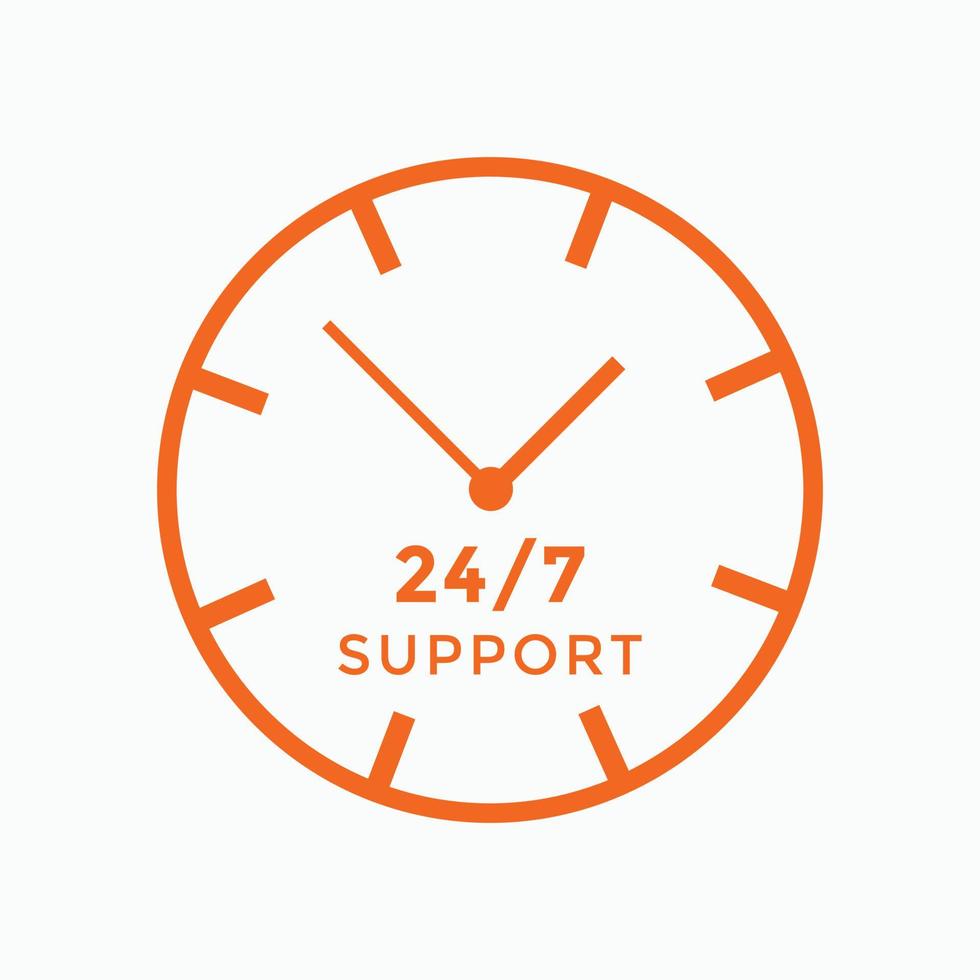 24 hours call center icon vector 247 support icon sign button call center symbol icon template