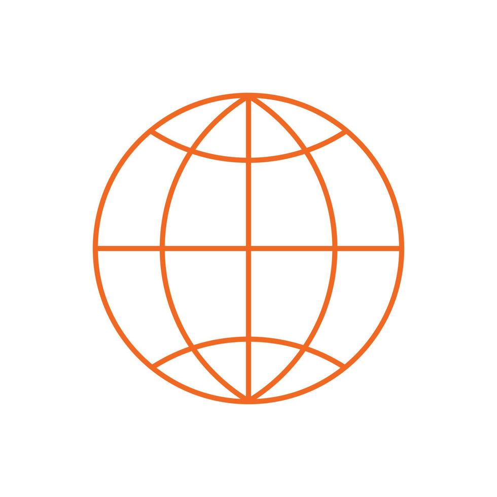 Global icon sign vector template
