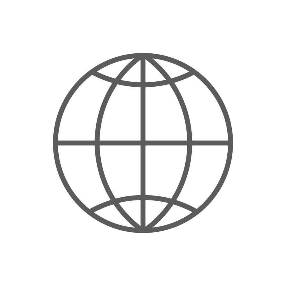 Global icon sign vector template