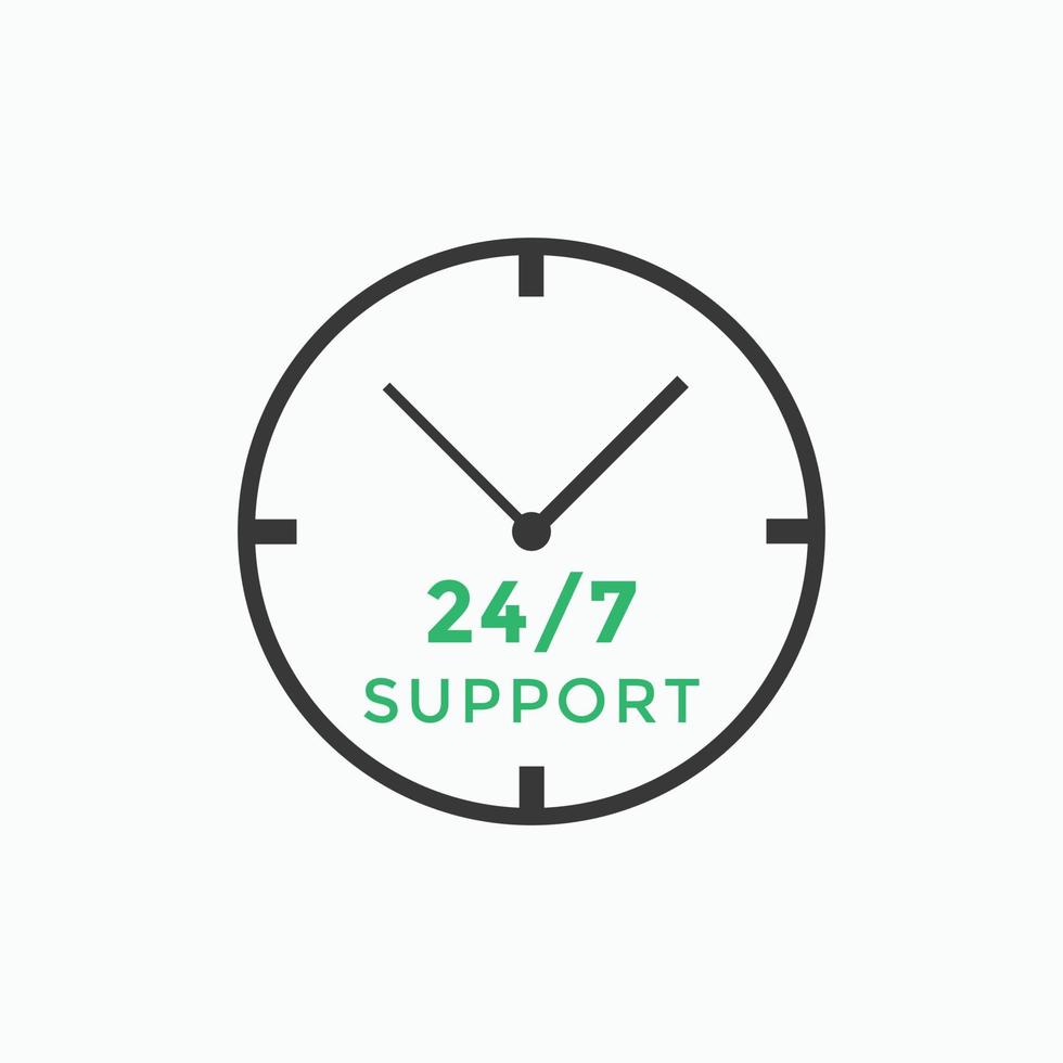 24 hours call center icon vector 247 support icon sign button call center symbol icon template