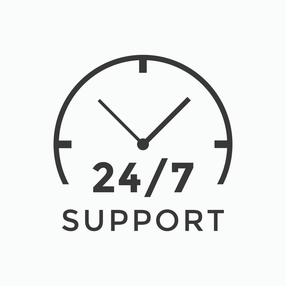 customer support icon. 24 hours call center icon vector