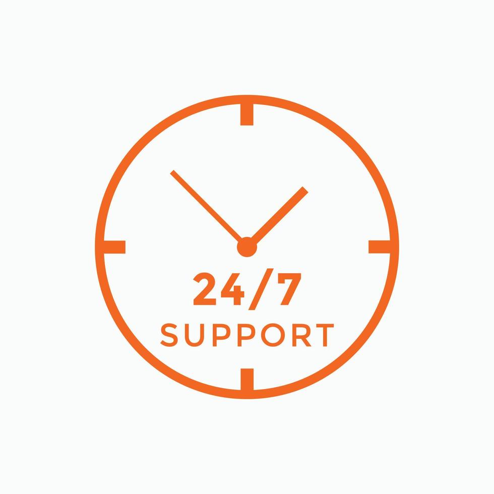 24 hours call center icon vector 247 support icon sign button call center symbol icon template