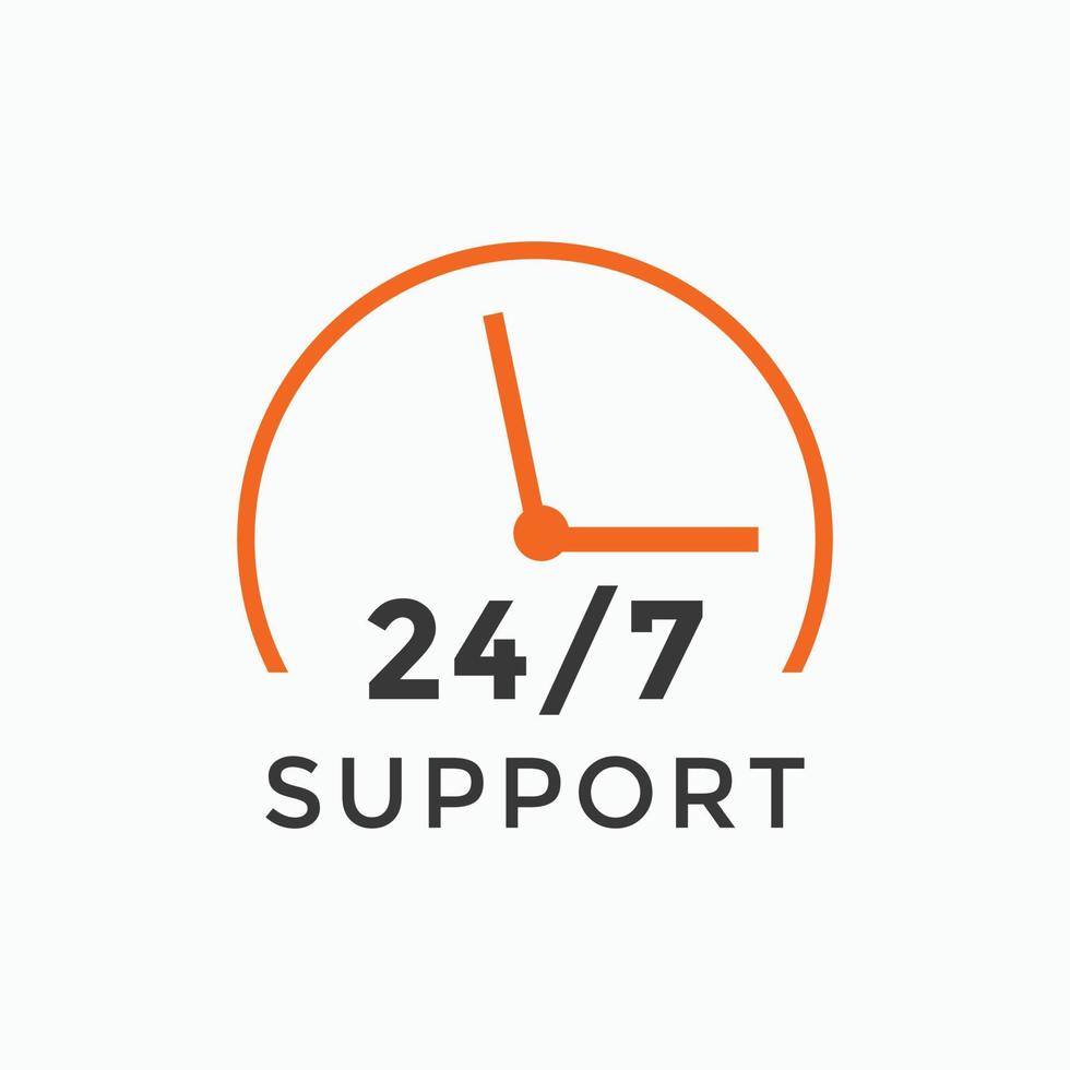 24 hours call center icon vector 247 support icon sign button call center symbol icon template