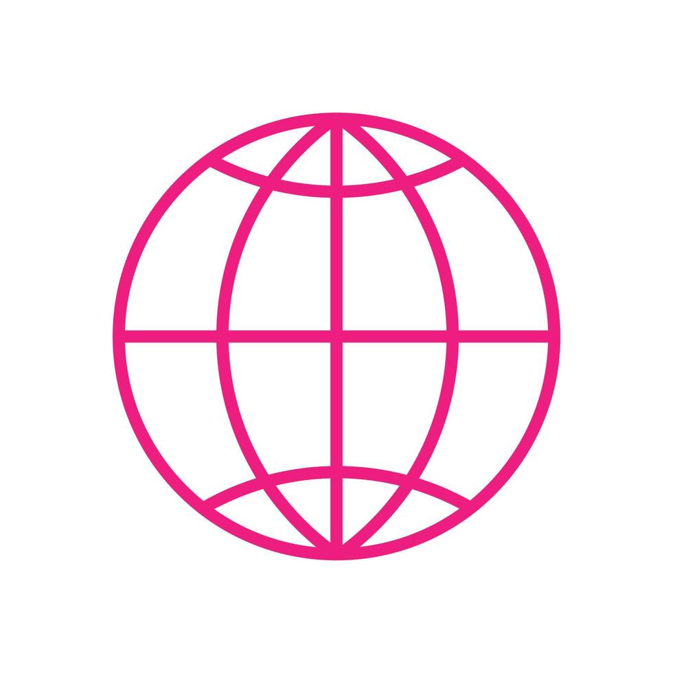 Global icon sign vector template