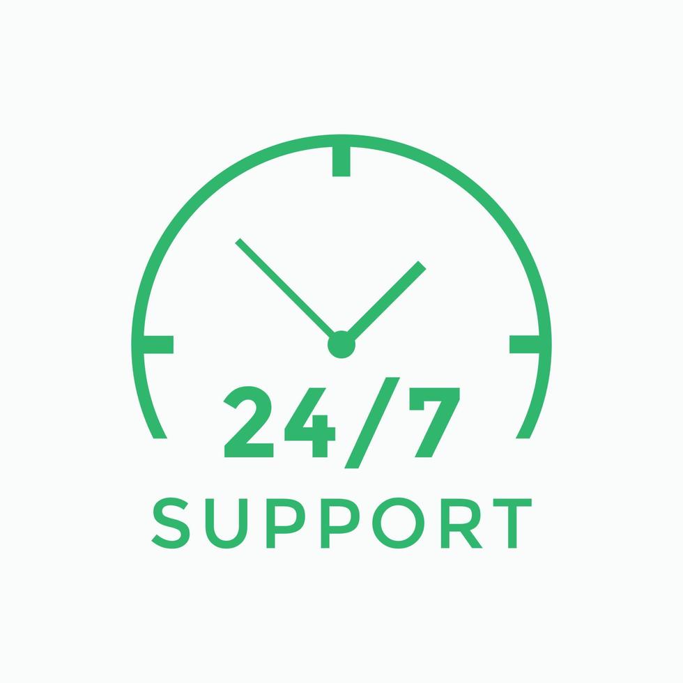 customer support icon. 24 hours call center icon vector