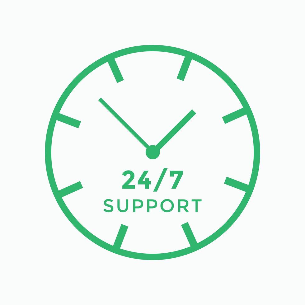 24 hours call center icon vector 247 support icon sign button call center symbol icon template