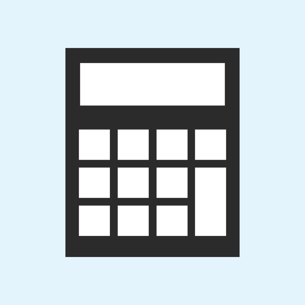 calculator icon vector template colorful. sign of calculator
