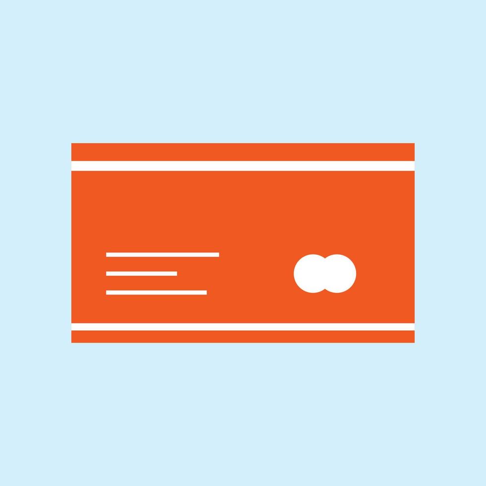 Credit card icon vector sign