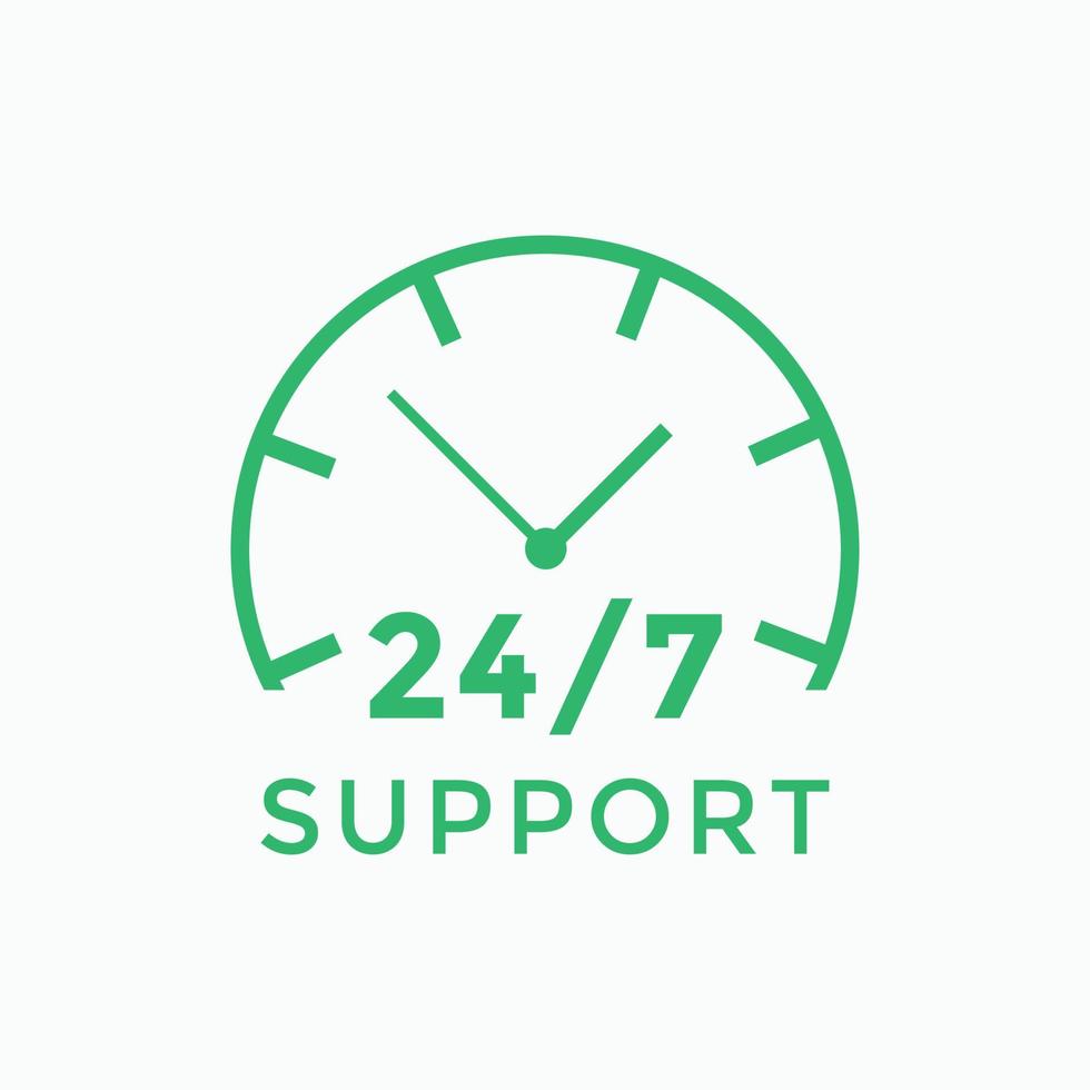 24 hours call center icon vector 247 support icon sign button call center symbol icon template