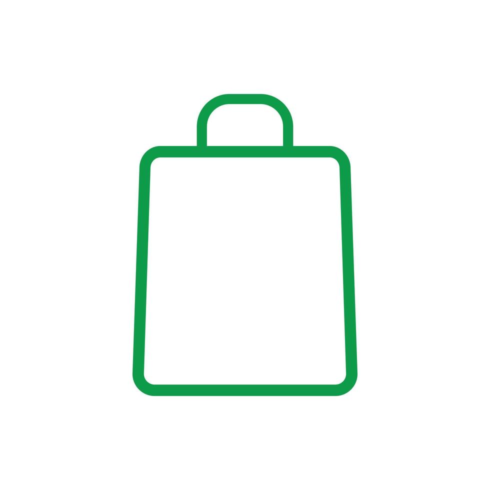Bag icon vector template. shopping bag icon