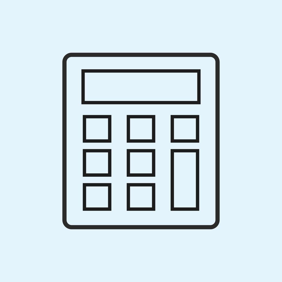 calculator icon vector template colorful. sign of calculator