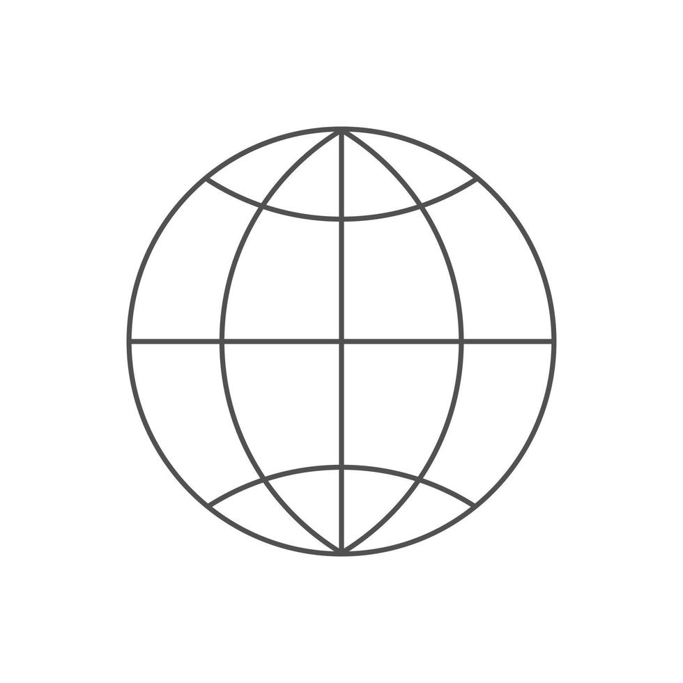 Global icon sign vector template