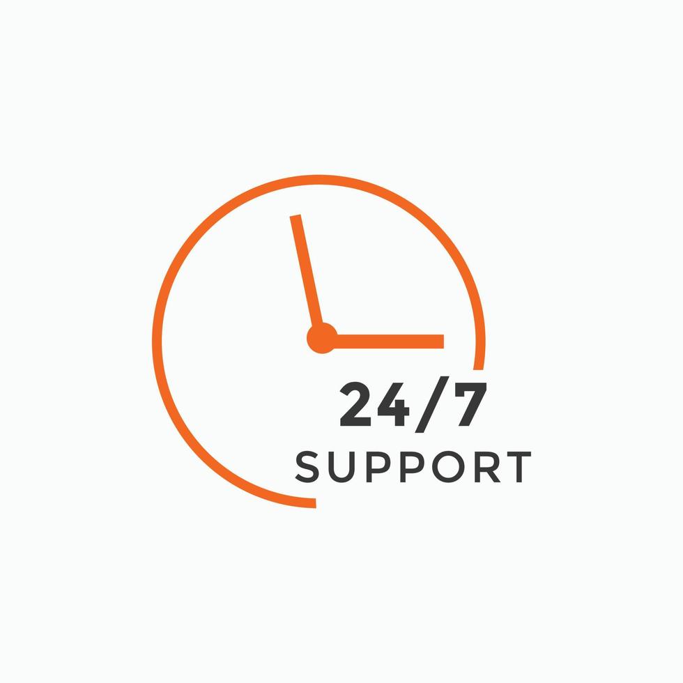 24 hours call center icon vector 247 support icon sign button call center symbol icon template