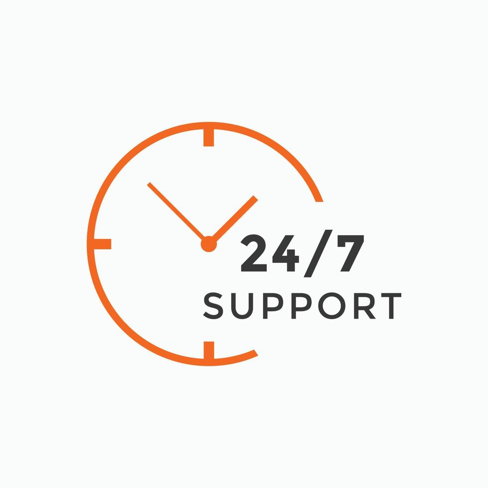 24 hours call center icon vector 247 support icon sign button call center symbol icon template