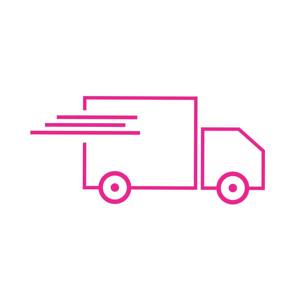 Delivery truck icon vector template. fast shipping delivery. delivery service