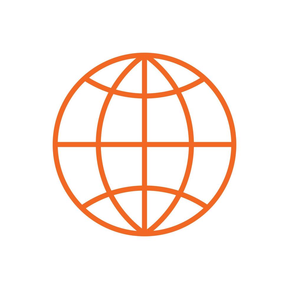 Global icon sign vector template