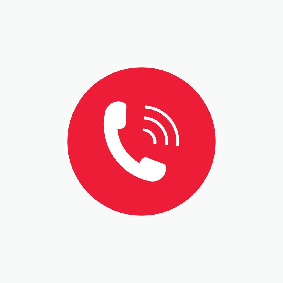 decline icon symbol Red call icon symbol for web, app, logo vector