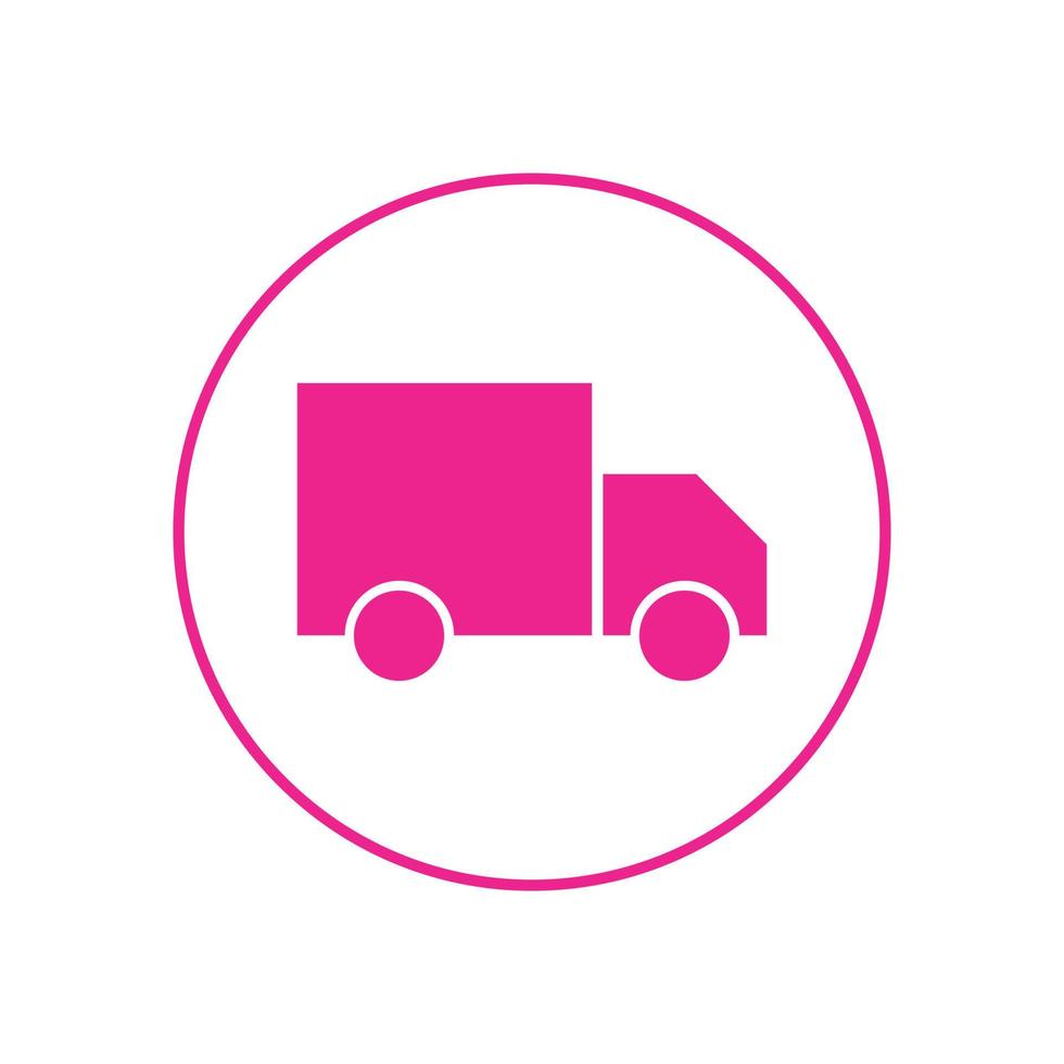 Delivery truck icon vector template. fast shipping delivery. delivery service