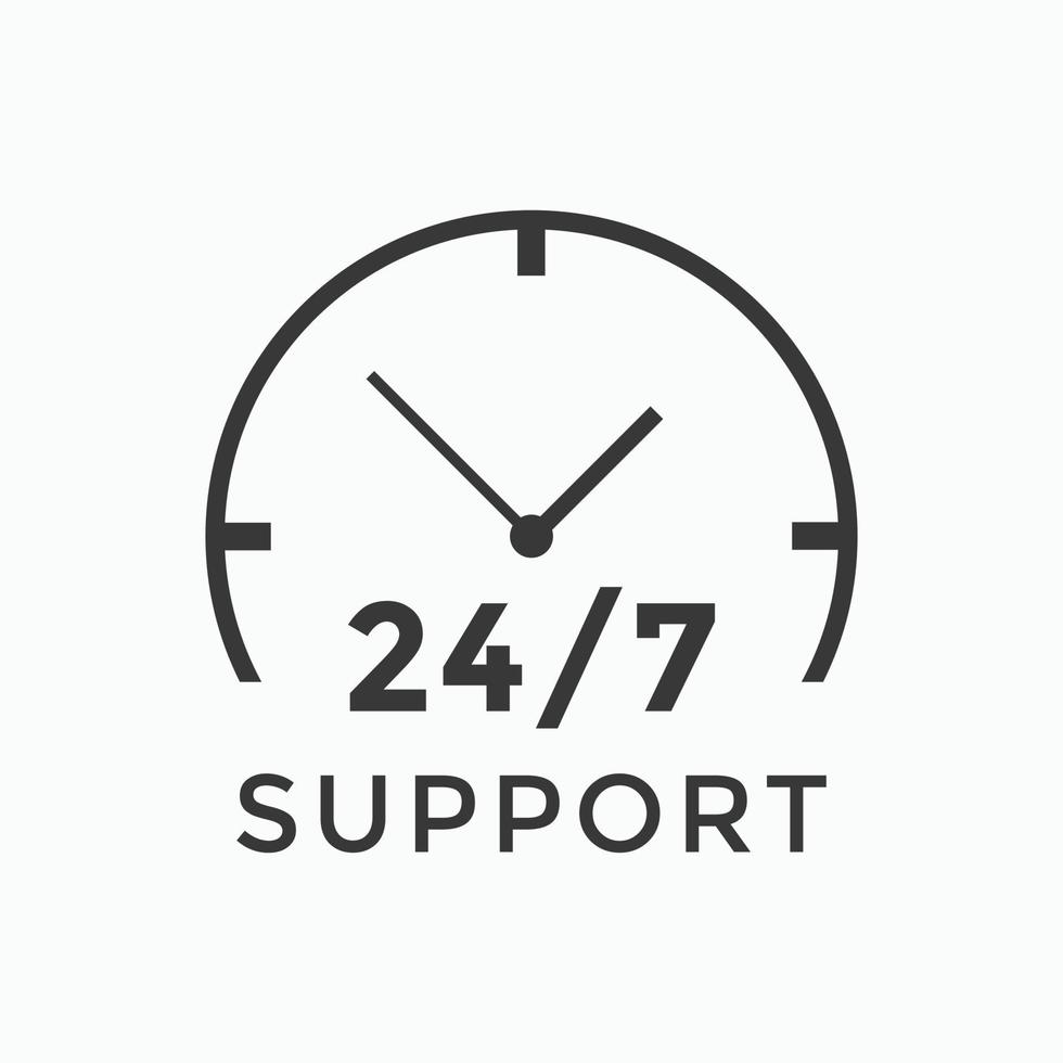 customer support icon. 24 hours call center icon vector