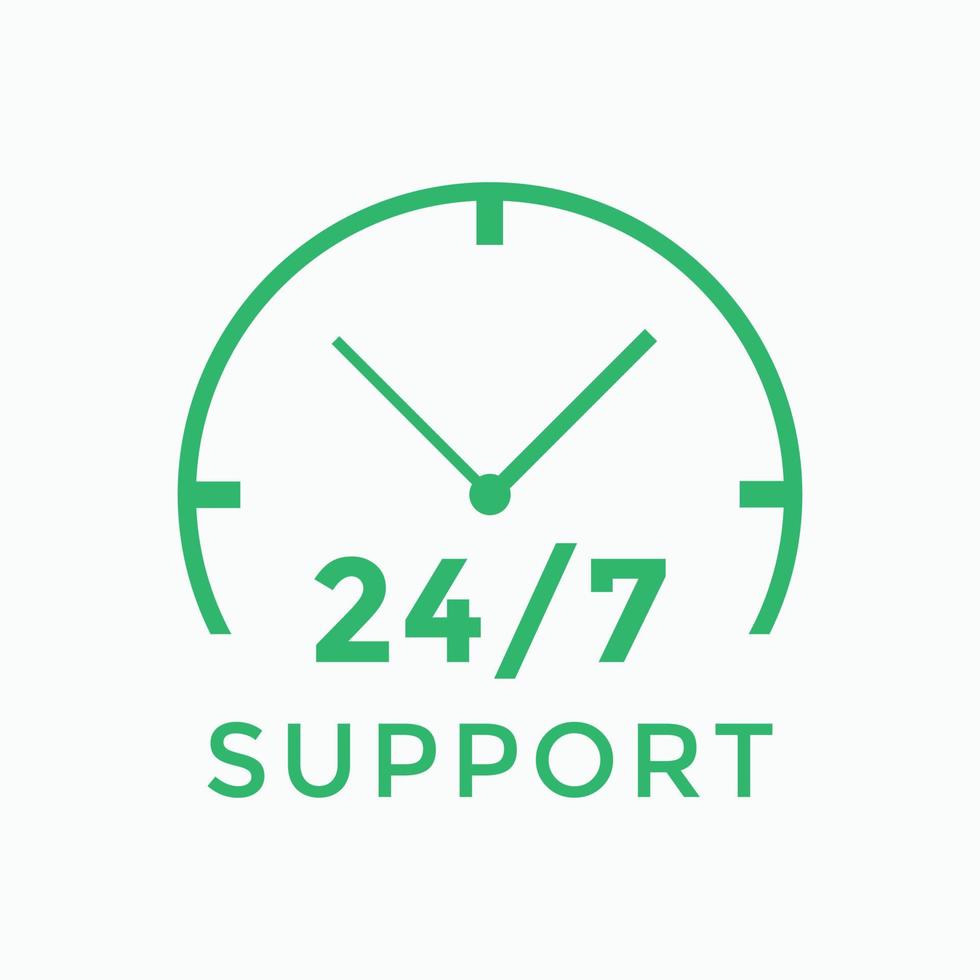 customer support icon. 24 hours call center icon vector