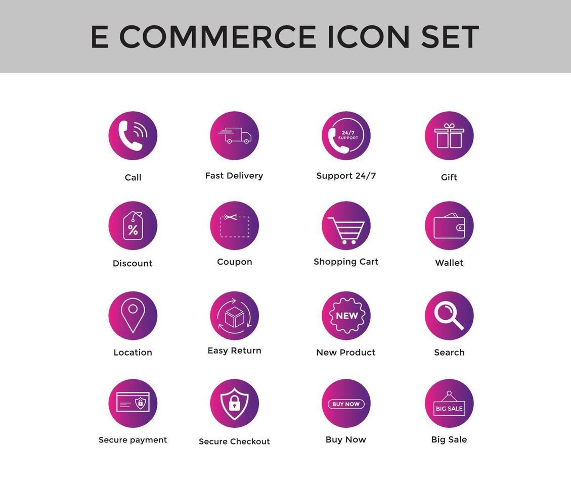 Set of e commerce line icon  online shopping icon set editable Stroke vector