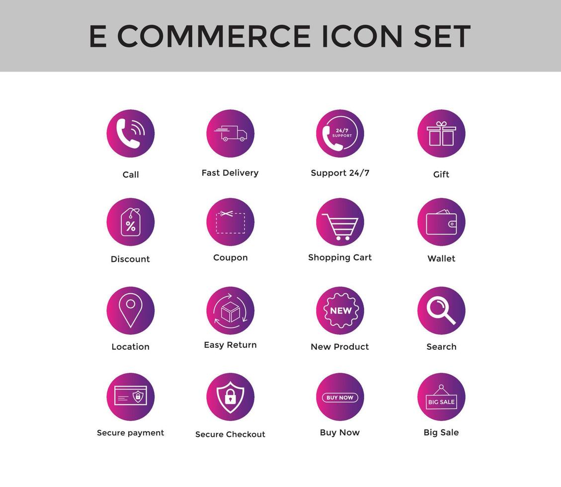 conjunto de iconos de línea de comercio electrónico conjunto de iconos de compras en línea trazo editable vector