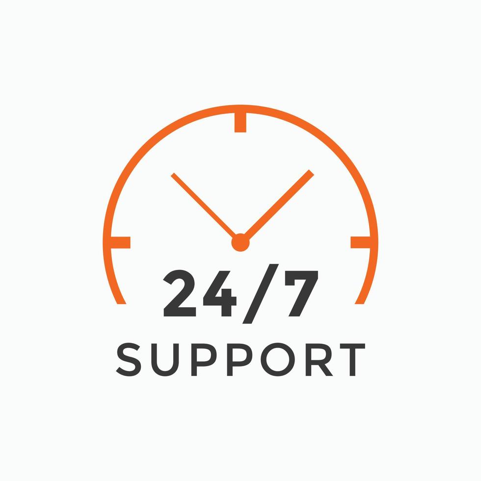 24 hours call center icon vector 247 support icon sign button call center symbol icon template