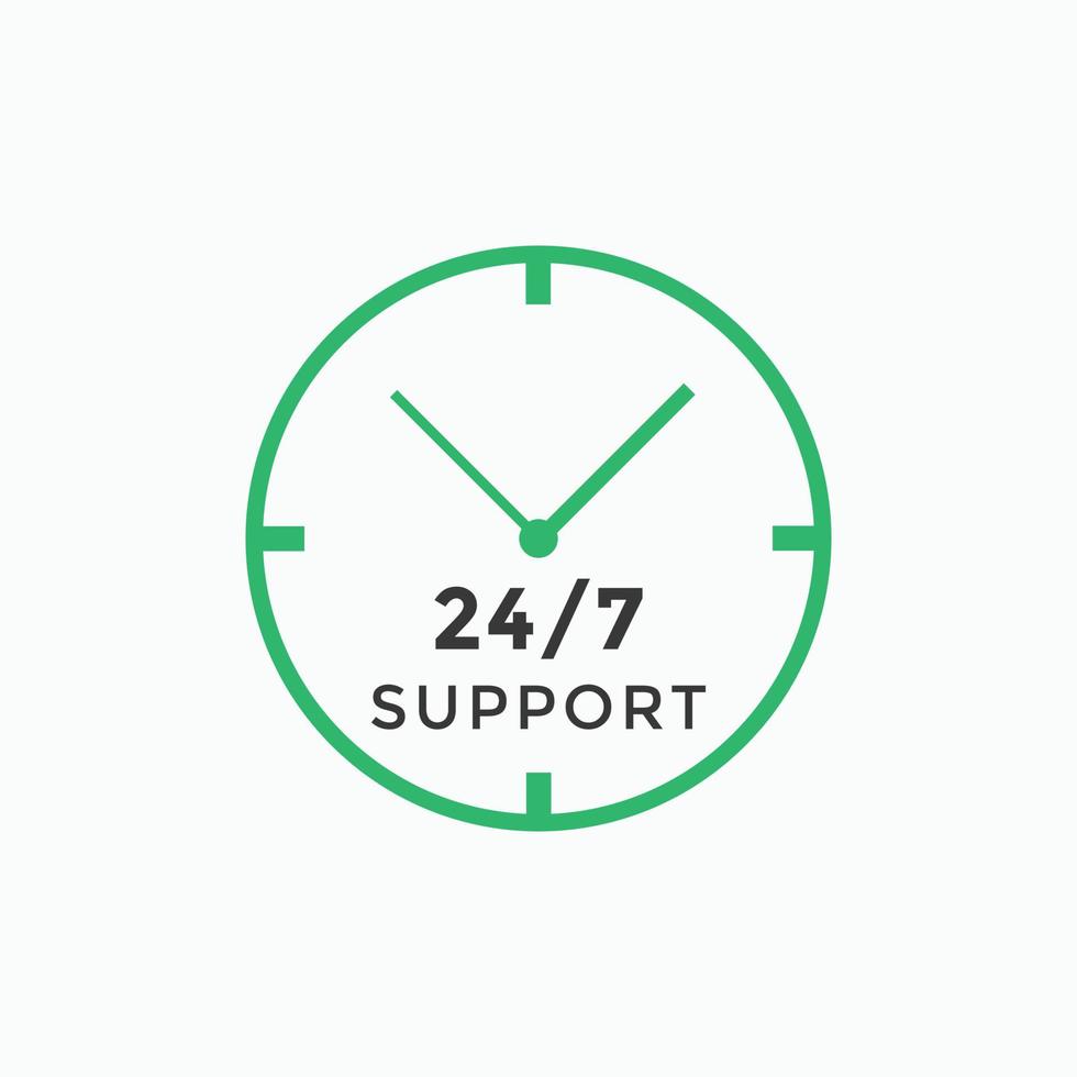 24 hours call center icon vector 247 support icon sign button call center symbol icon template