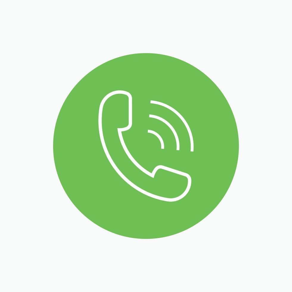 símbolo de icono de respuesta de llamada símbolo de icono de llamada verde para web, aplicación, logotipo vector