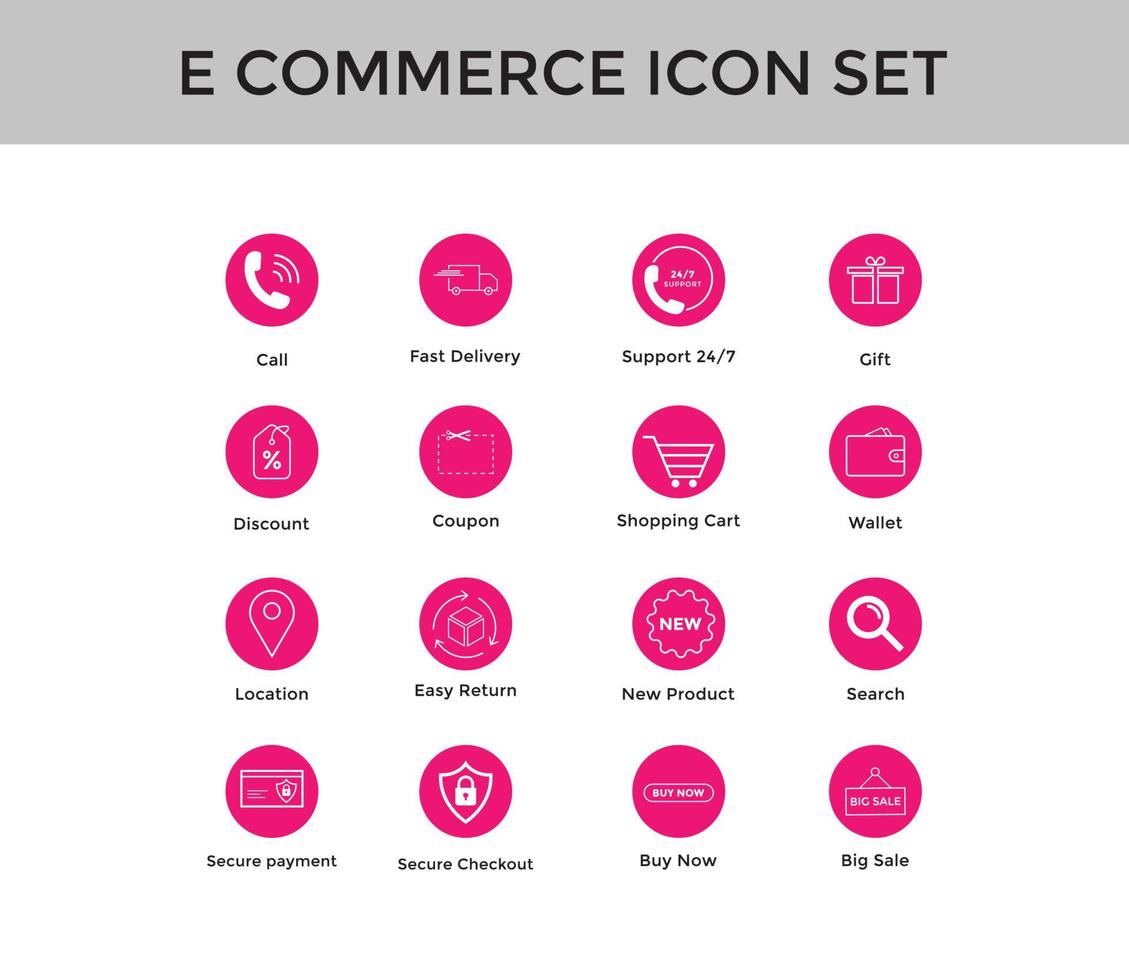 Set of e commerce line icon  online shopping icon set editable Stroke vector