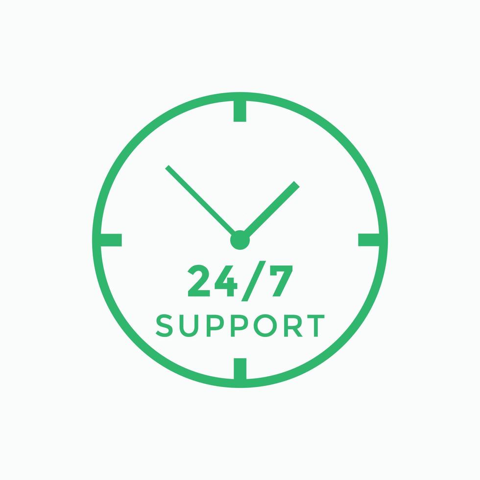 24 hours call center icon vector 247 support icon sign button call center symbol icon template