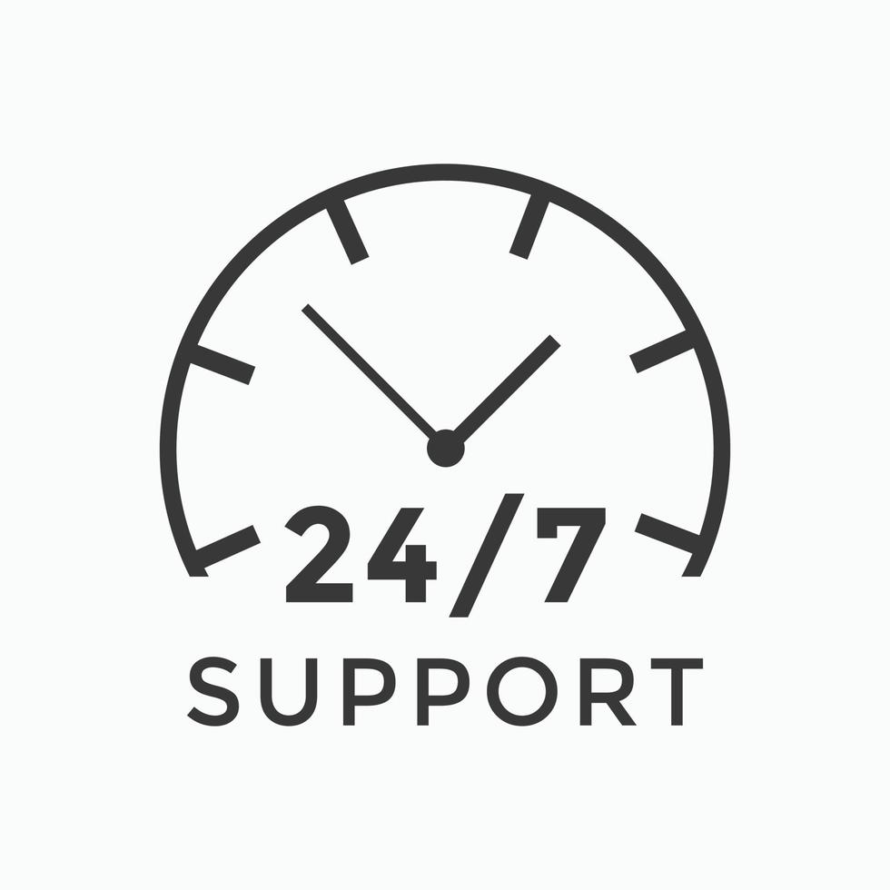 24 hours call center icon vector 247 support icon sign button call center symbol icon template