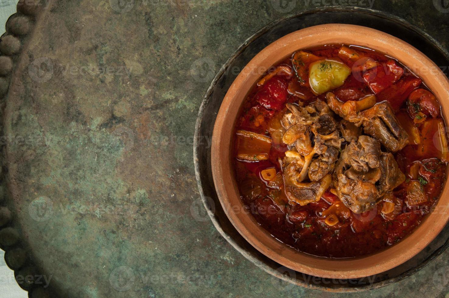 soups on a tray photo
