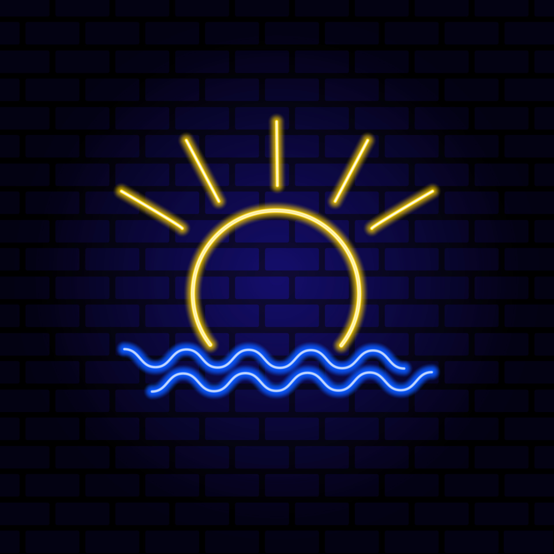 Summer Beach Neon Sign. Vector illustration 5749129 Vector Art at Vecteezy