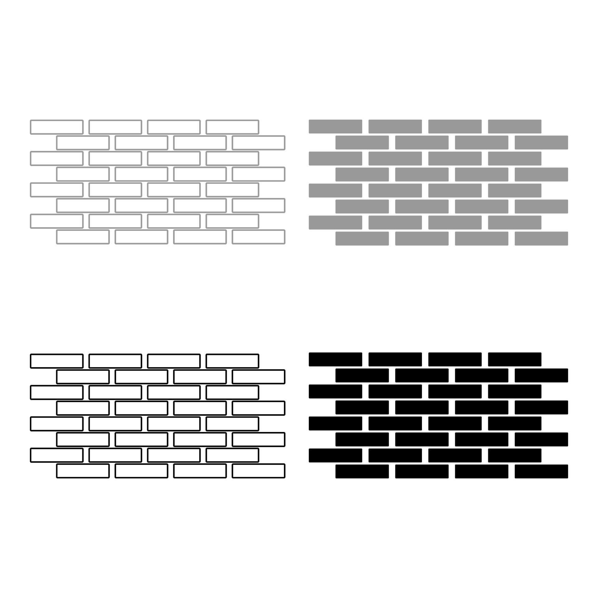 Wall the set black grey color icon 5749314 Vector Art at Vecteezy