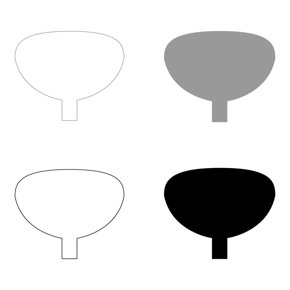 Bladder the set black grey color icon vector
