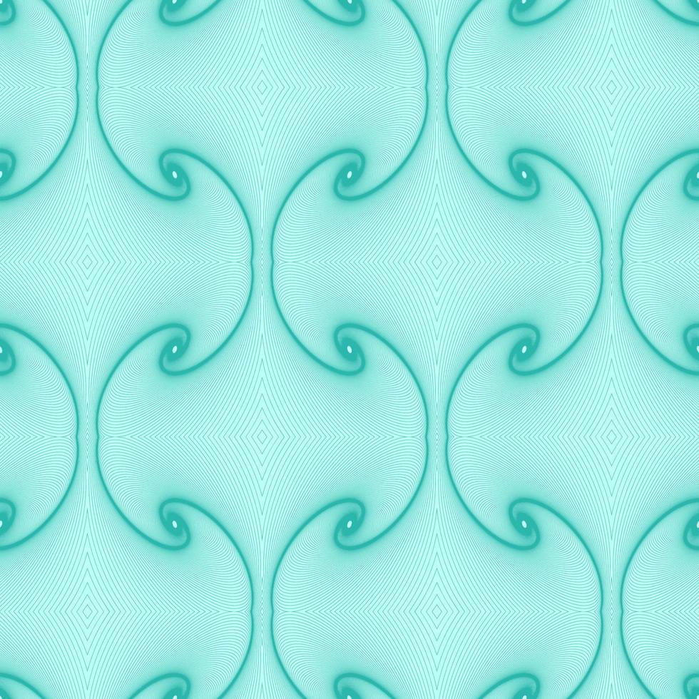 Seamless tile with linear spirals balls in green. Can be used for cover, advertising, wallpaper, tiles, packaging. vector