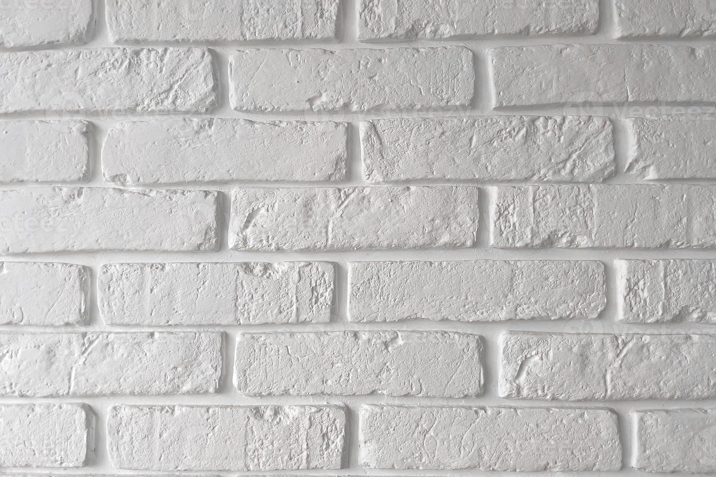 texture of artificial white brick, wall photo