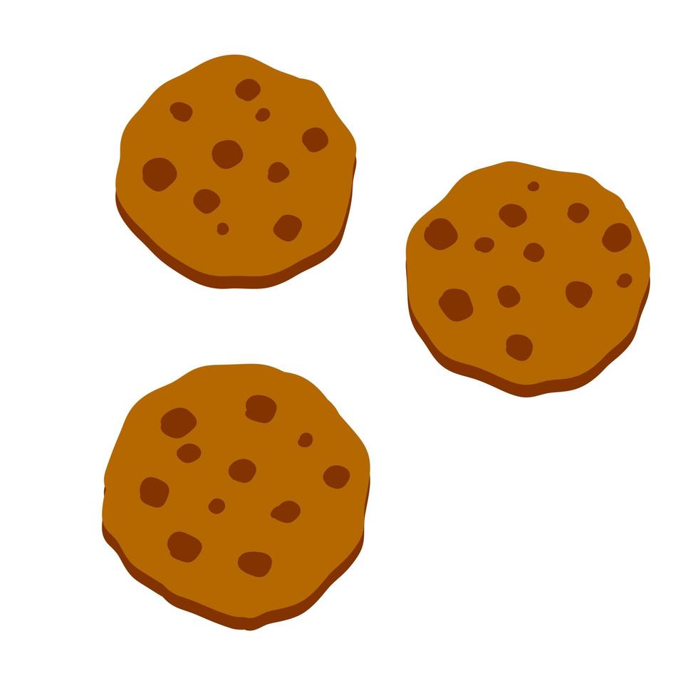 Cookie. The element of home bakery. vector