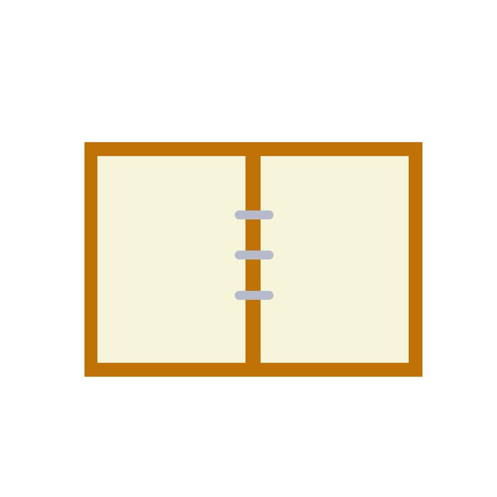 Notepad. Open notebook for writing. vector