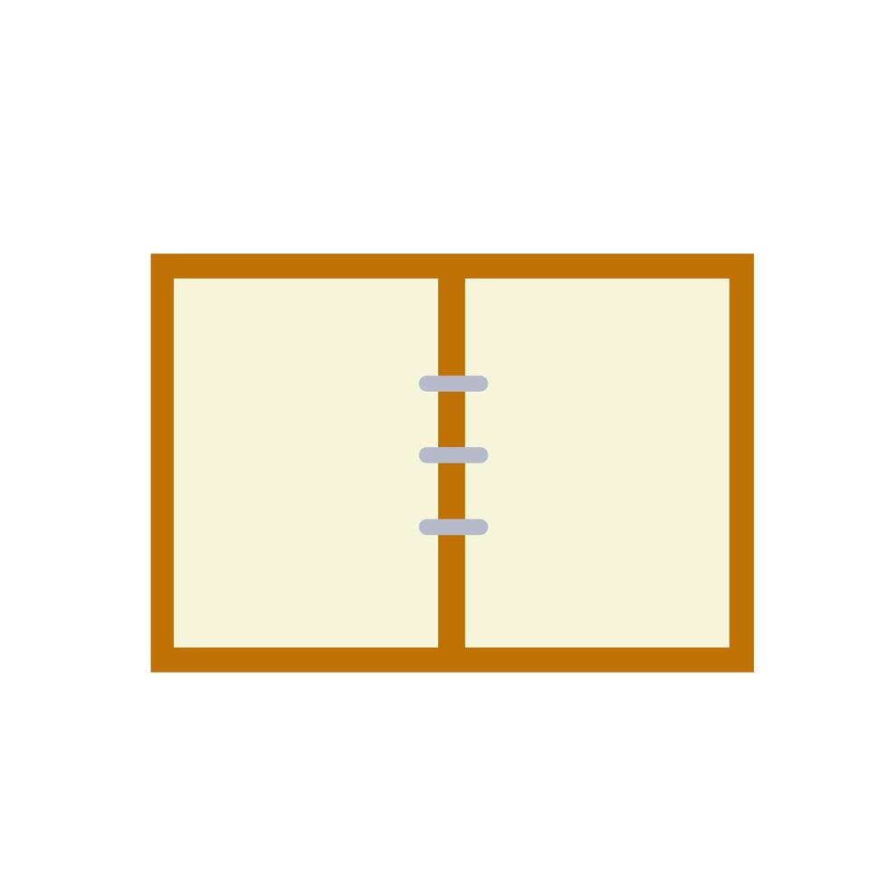 bloc. cuaderno abierto para escribir. vector