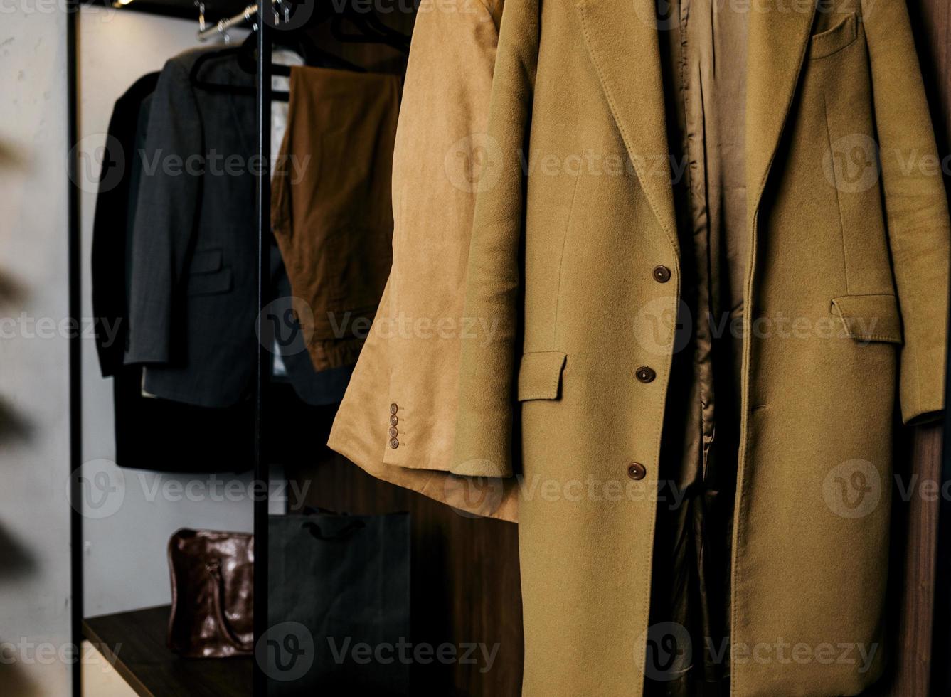 Row of fashion clothes photo