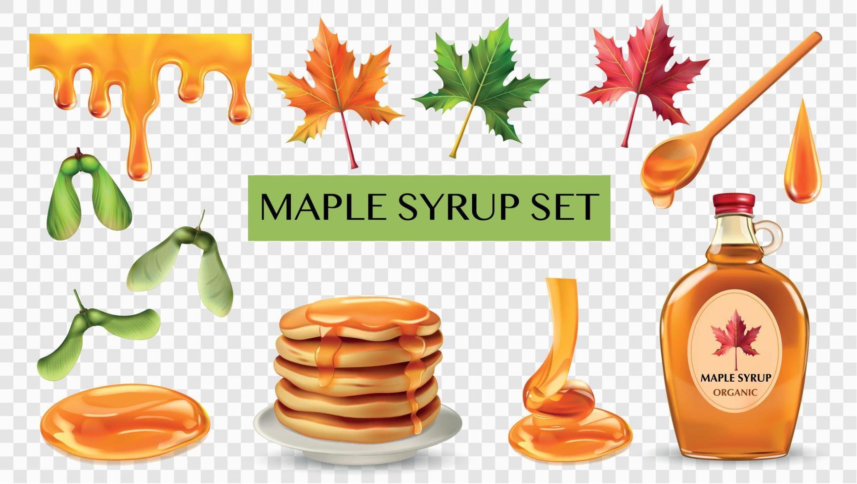 Maple Syrup Set vector