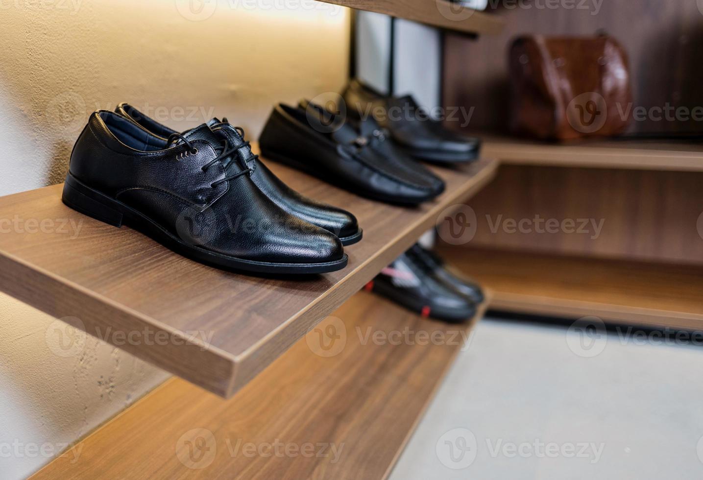 classic leather men's shoes photo