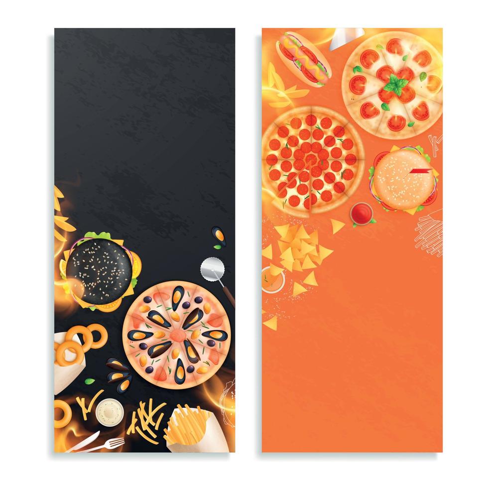 Fast Food Banners vector