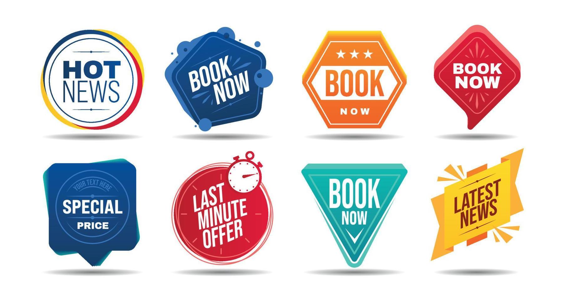 Realistic Badges Set vector