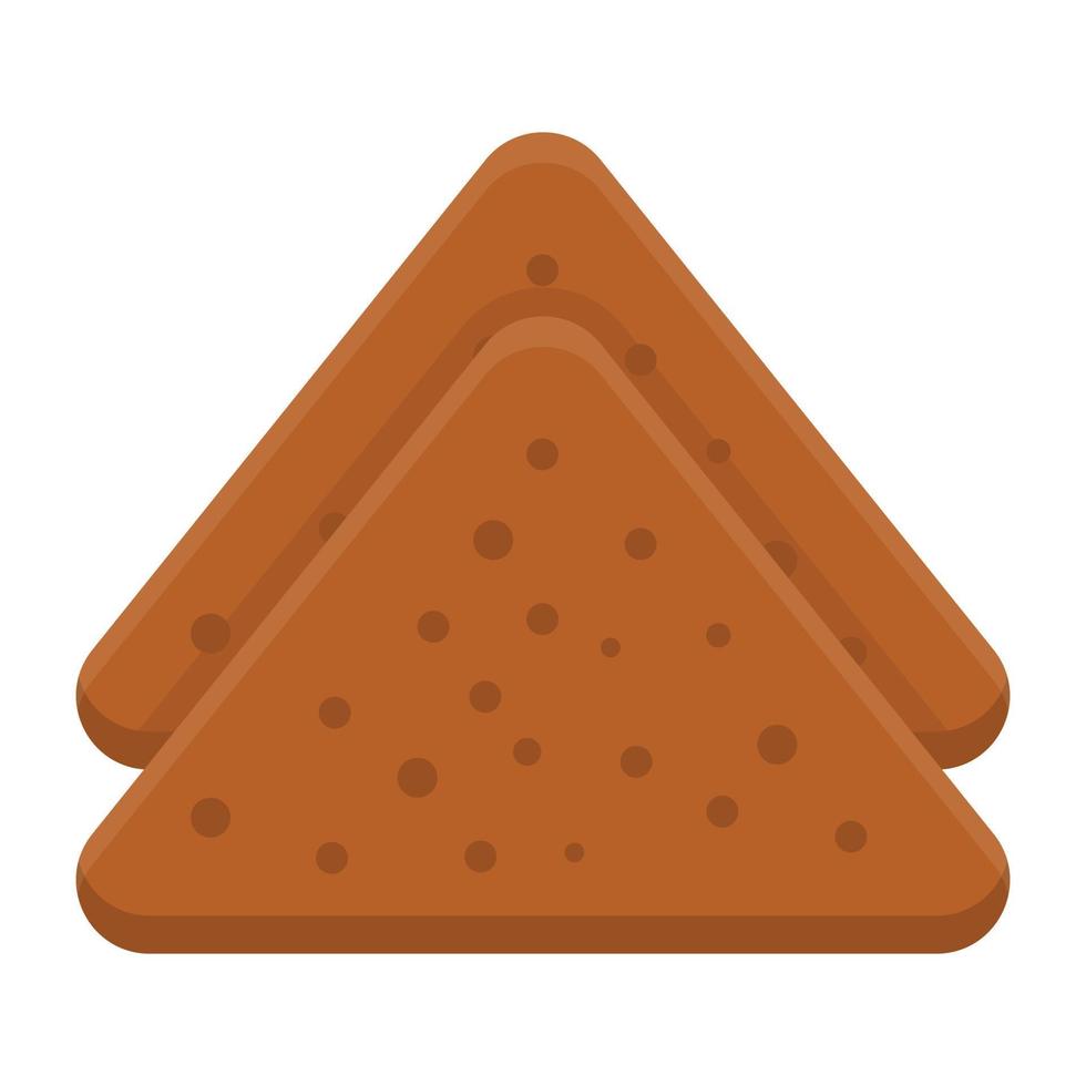 Sandwich flat icon style, fast food concept vector