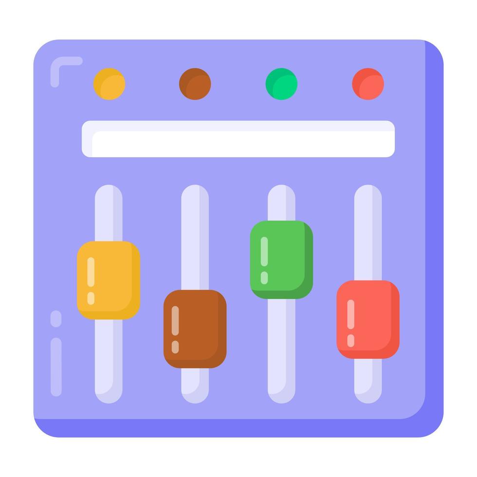 An icon design of volume equalizer vector