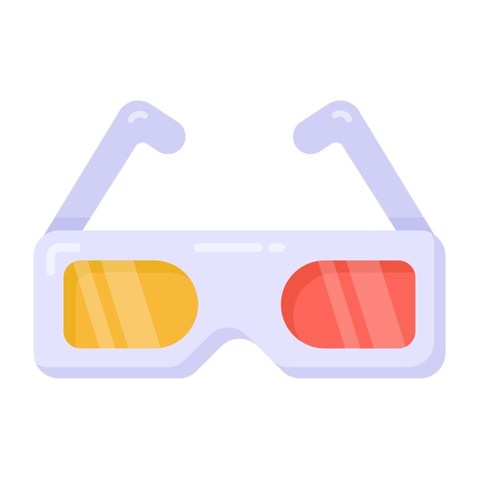 A premium download icon of 3d glasses vector